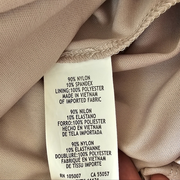 3 for $30! SALE Marina Lace Sequined Illusion Blush Sheath Bell Sleeve Dress - Picture 11 of 13